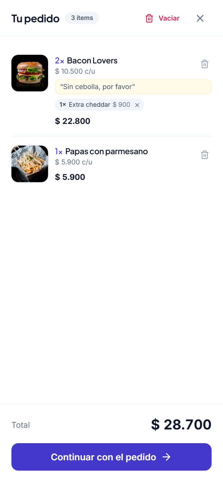 Revisa su carrito